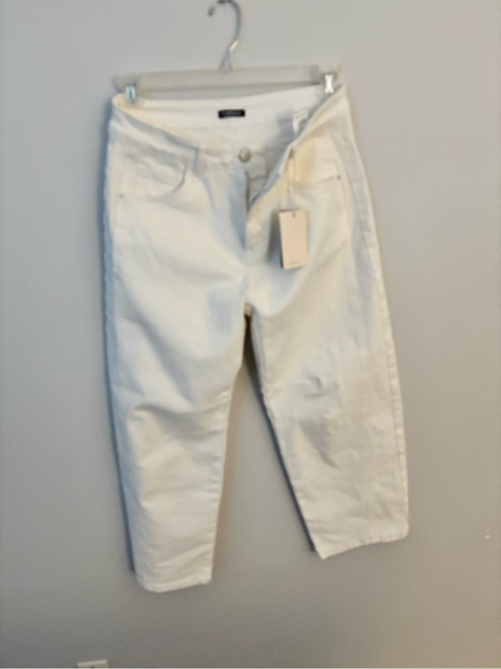 Flamingsls White barrel leg Jeans